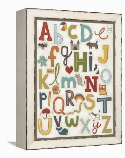 Alphabet Soup-June Vess-Framed Stretched Canvas