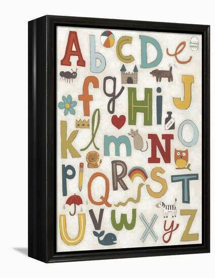 Alphabet Soup-June Vess-Framed Stretched Canvas