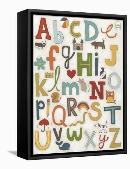 Alphabet Soup-June Vess-Framed Stretched Canvas