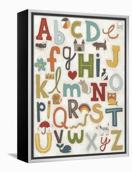 Alphabet Soup-June Vess-Framed Stretched Canvas