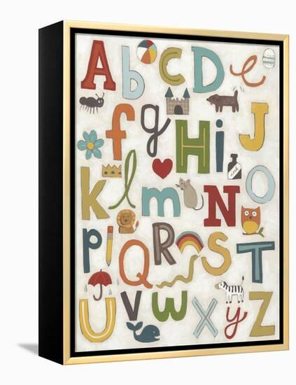 Alphabet Soup-June Vess-Framed Stretched Canvas