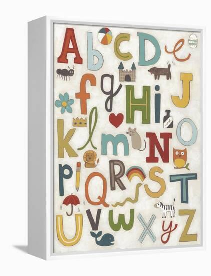 Alphabet Soup-June Vess-Framed Stretched Canvas