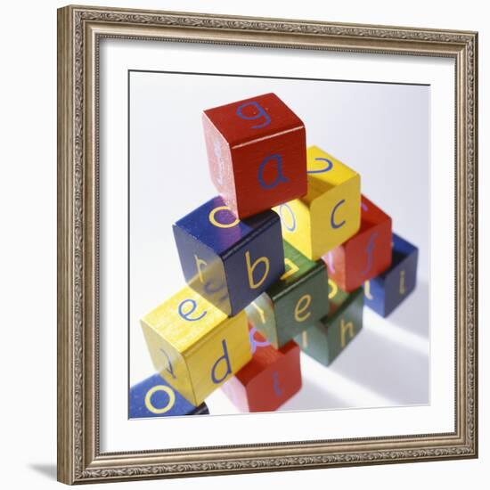 Alphabet Toys-Tek Image-Framed Premium Photographic Print