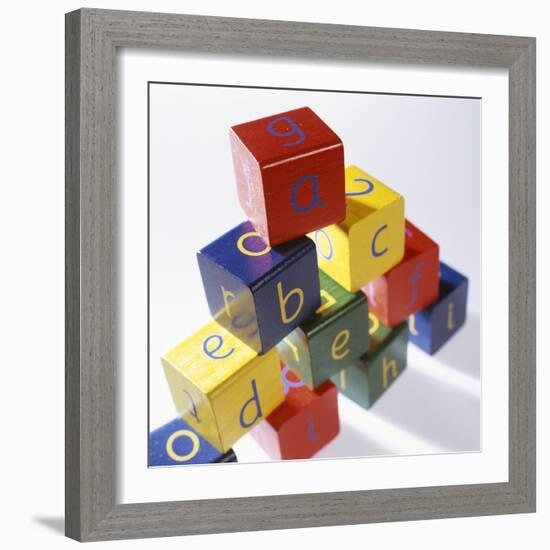 Alphabet Toys-Tek Image-Framed Premium Photographic Print