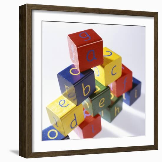 Alphabet Toys-Tek Image-Framed Premium Photographic Print