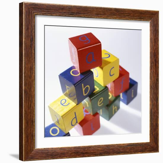 Alphabet Toys-Tek Image-Framed Premium Photographic Print