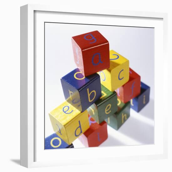 Alphabet Toys-Tek Image-Framed Premium Photographic Print