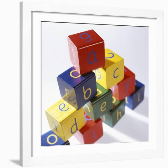 Alphabet Toys-Tek Image-Framed Photographic Print