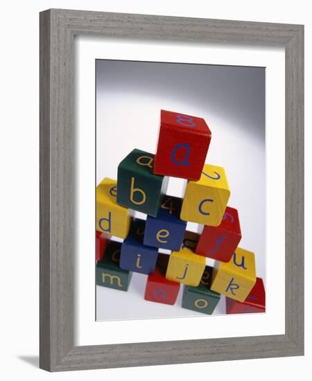 Alphabet Toys-Tek Image-Framed Photographic Print