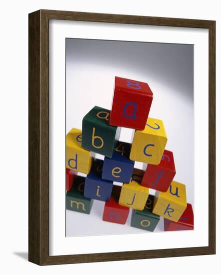 Alphabet Toys-Tek Image-Framed Photographic Print