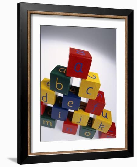 Alphabet Toys-Tek Image-Framed Photographic Print