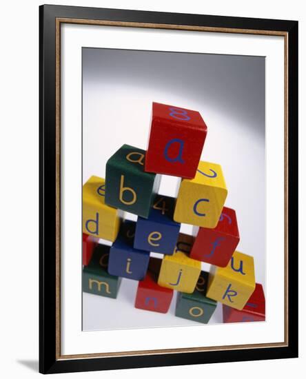 Alphabet Toys-Tek Image-Framed Photographic Print