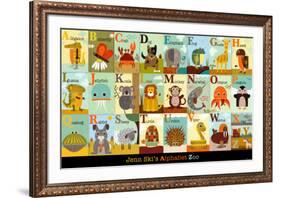 Alphabet Zoo-Jenn Ski-Framed Art Print
