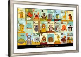 Alphabet Zoo-Jenn Ski-Framed Art Print