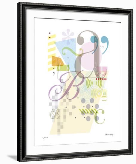 Alphabet-Adrienne Wong-Framed Giclee Print