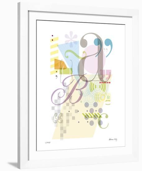 Alphabet-Adrienne Wong-Framed Giclee Print