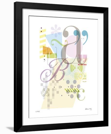 Alphabet-Adrienne Wong-Framed Giclee Print