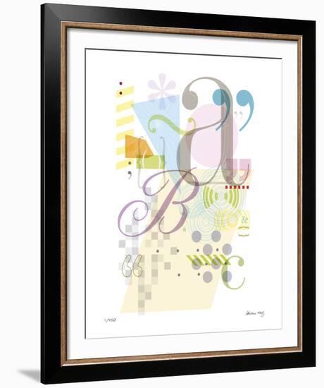 Alphabet-Adrienne Wong-Framed Giclee Print