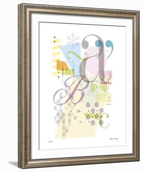 Alphabet-Adrienne Wong-Framed Giclee Print