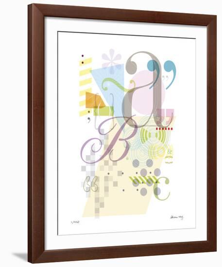 Alphabet-Adrienne Wong-Framed Giclee Print