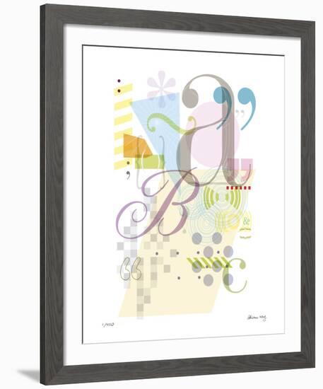 Alphabet-Adrienne Wong-Framed Giclee Print