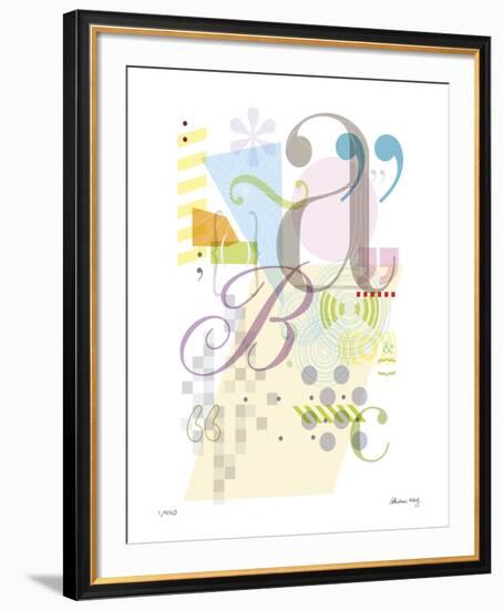 Alphabet-Adrienne Wong-Framed Giclee Print