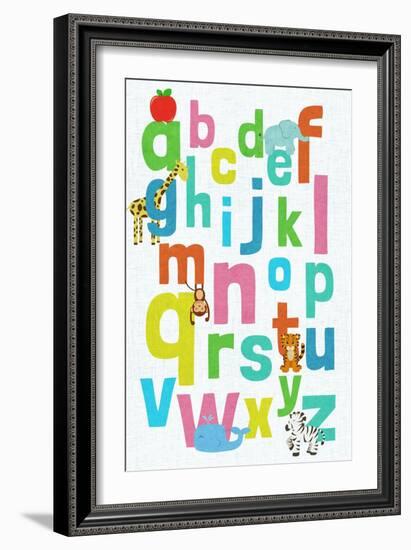 Alphabet-null-Framed Art Print