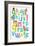 Alphabet-null-Framed Premium Giclee Print