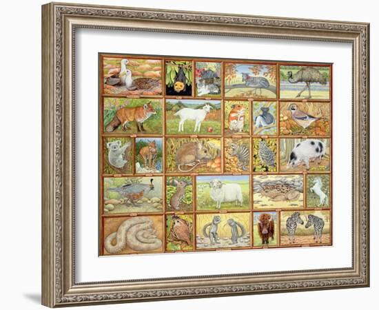 Alphabetical Animals-Ditz-Framed Giclee Print