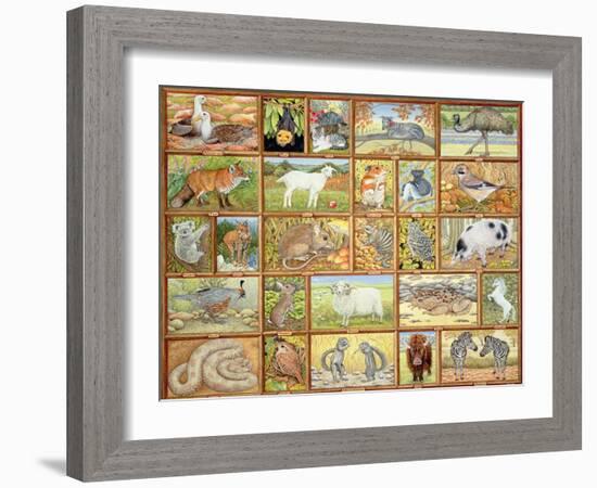 Alphabetical Animals-Ditz-Framed Giclee Print