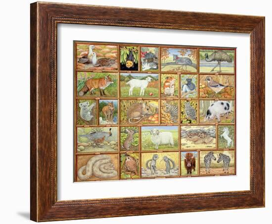 Alphabetical Animals-Ditz-Framed Giclee Print