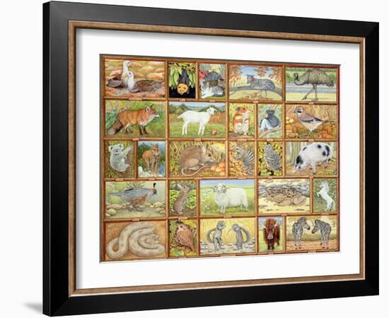 Alphabetical Animals-Ditz-Framed Giclee Print