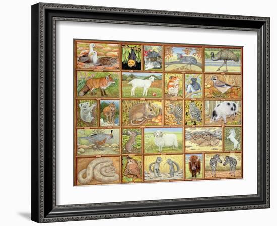 Alphabetical Animals-Ditz-Framed Giclee Print