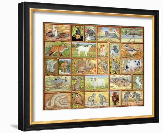 Alphabetical Animals-Ditz-Framed Giclee Print