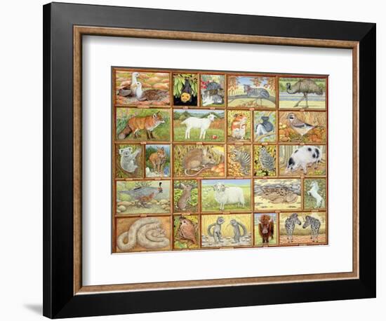 Alphabetical Animals-Ditz-Framed Giclee Print