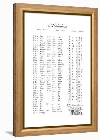 Alphabets and Typography-null-Framed Premier Image Canvas