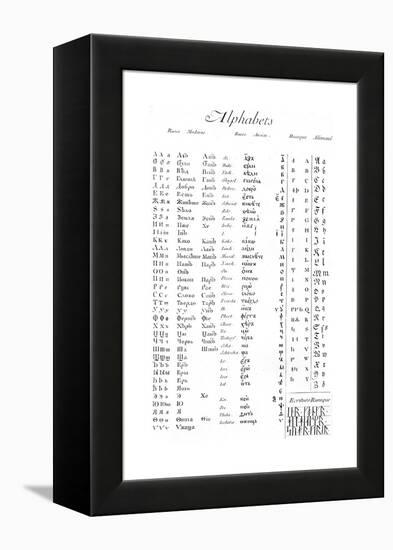 Alphabets and Typography-null-Framed Premier Image Canvas