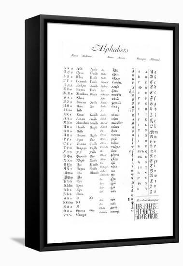 Alphabets and Typography-null-Framed Premier Image Canvas