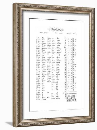 Alphabets and Typography-null-Framed Giclee Print