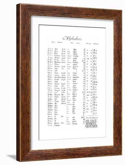 Alphabets and Typography-null-Framed Giclee Print