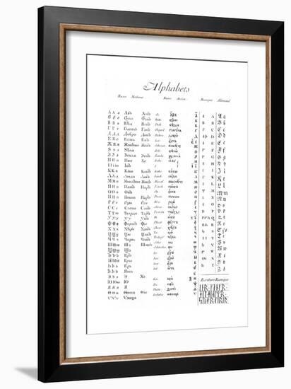 Alphabets and Typography-null-Framed Giclee Print