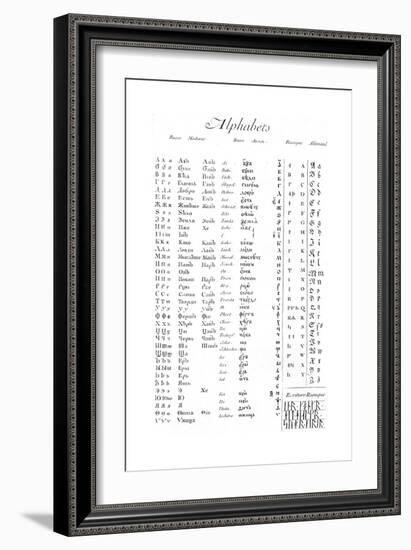 Alphabets and Typography-null-Framed Giclee Print