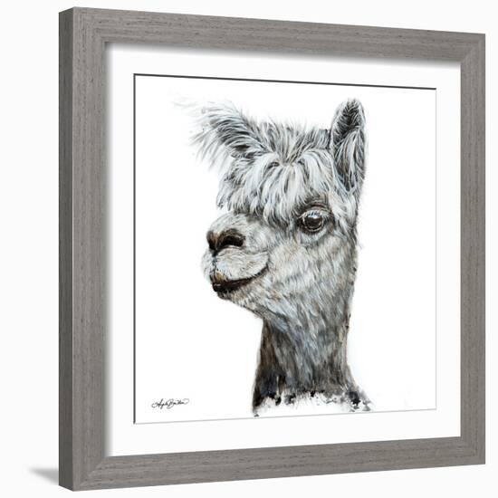 Alphie the Alpaca-Angela Bawden-Framed Premium Giclee Print