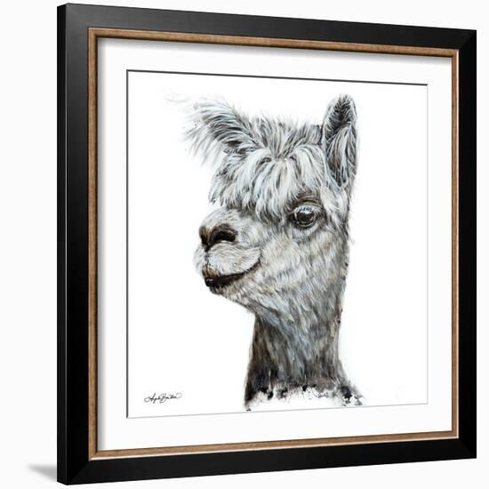 Alphie the Alpaca-Angela Bawden-Framed Premium Giclee Print