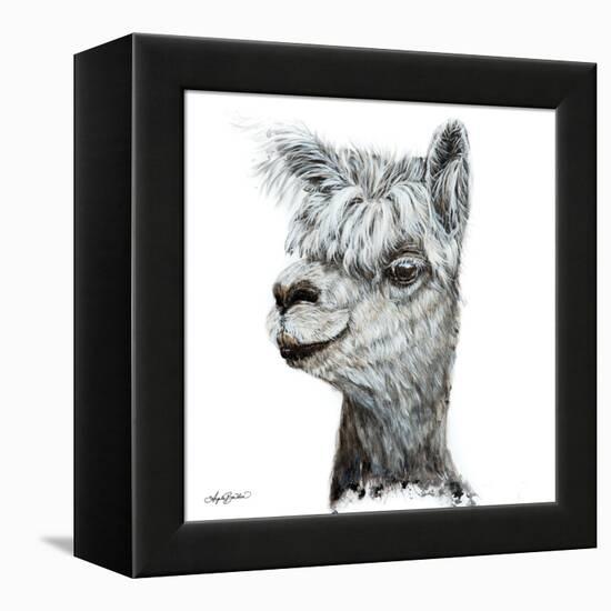 Alphie the Alpaca-Angela Bawden-Framed Stretched Canvas