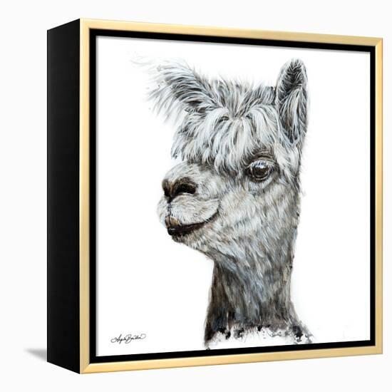 Alphie the Alpaca-Angela Bawden-Framed Stretched Canvas