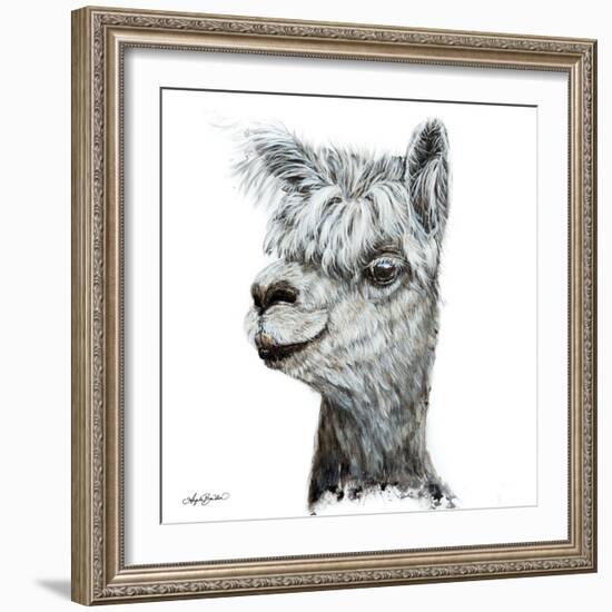 Alphie the Alpaca-Angela Bawden-Framed Art Print
