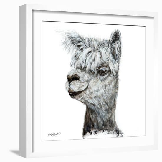 Alphie the Alpaca-Angela Bawden-Framed Art Print