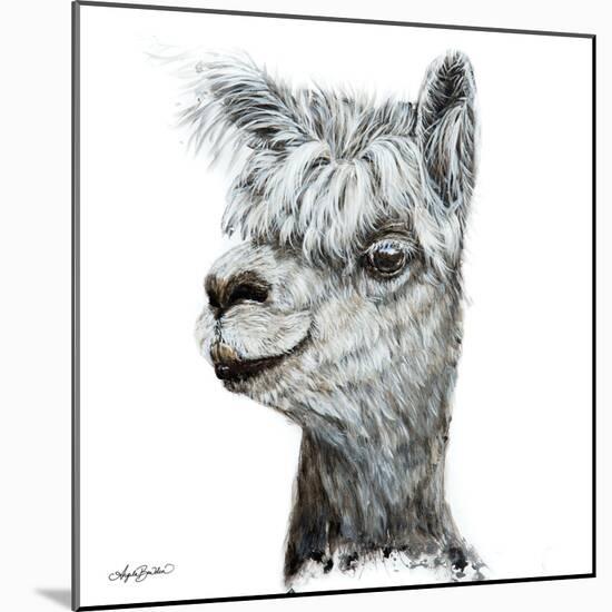 Alphie the Alpaca-Angela Bawden-Mounted Art Print