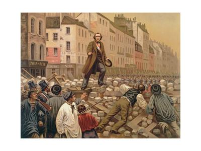 Alphonse Baudin On The Barricade Of Faubourg Saint Antoine 3rd December 1851 Giclee Print Art Com